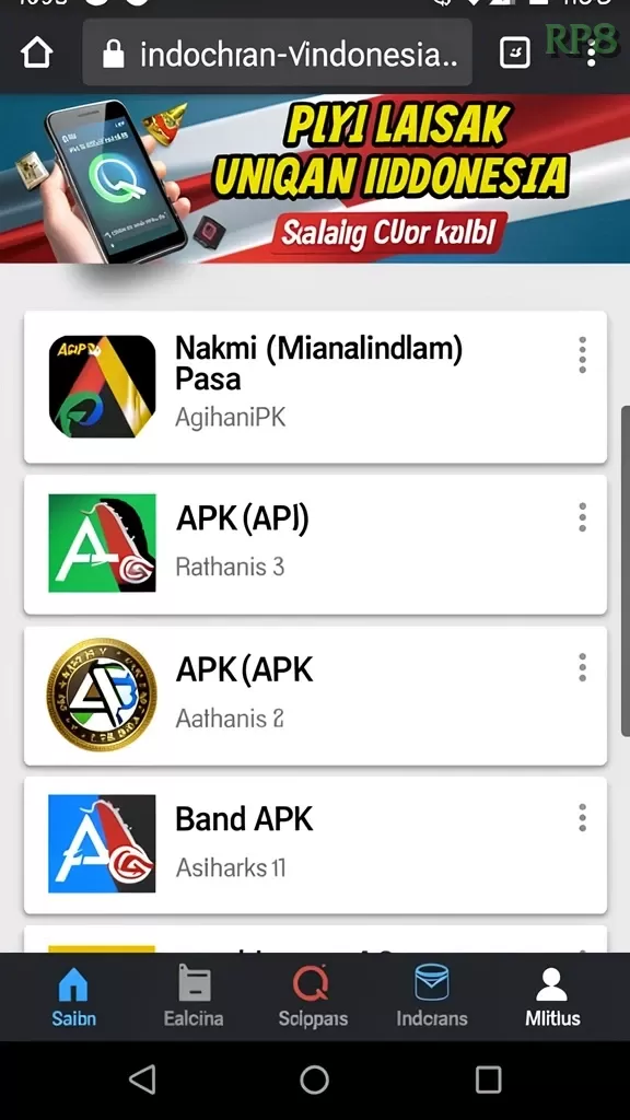 Cuplikan layar JAVO88 — halaman utama