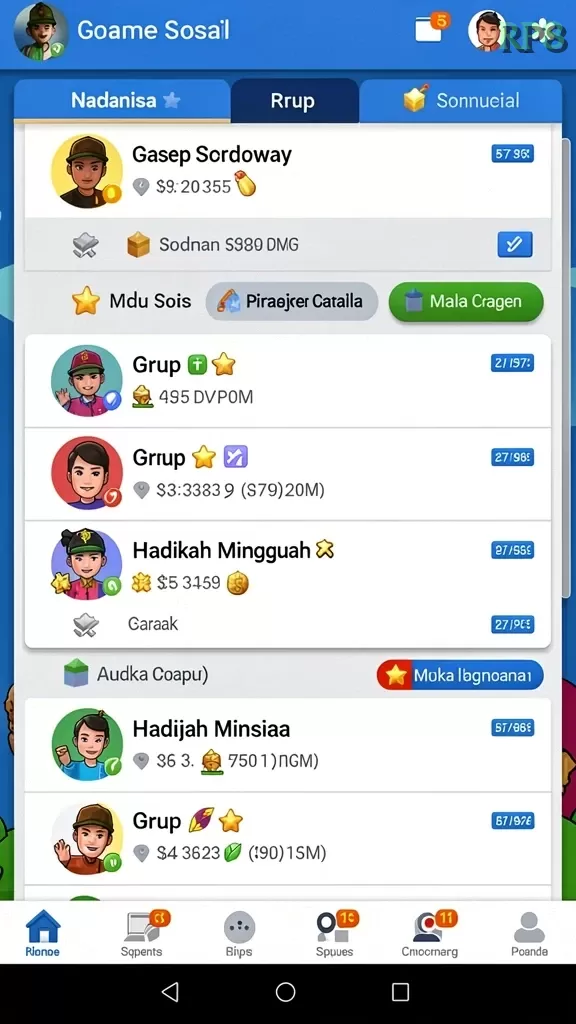 Cuplikan layar RR33 — halaman utama