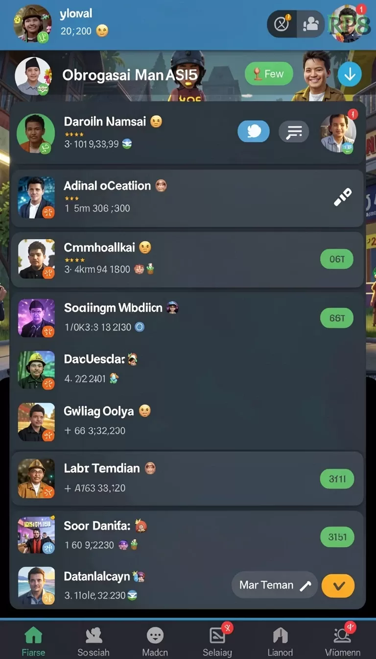 Cuplikan layar RR33 — pengaturan akun